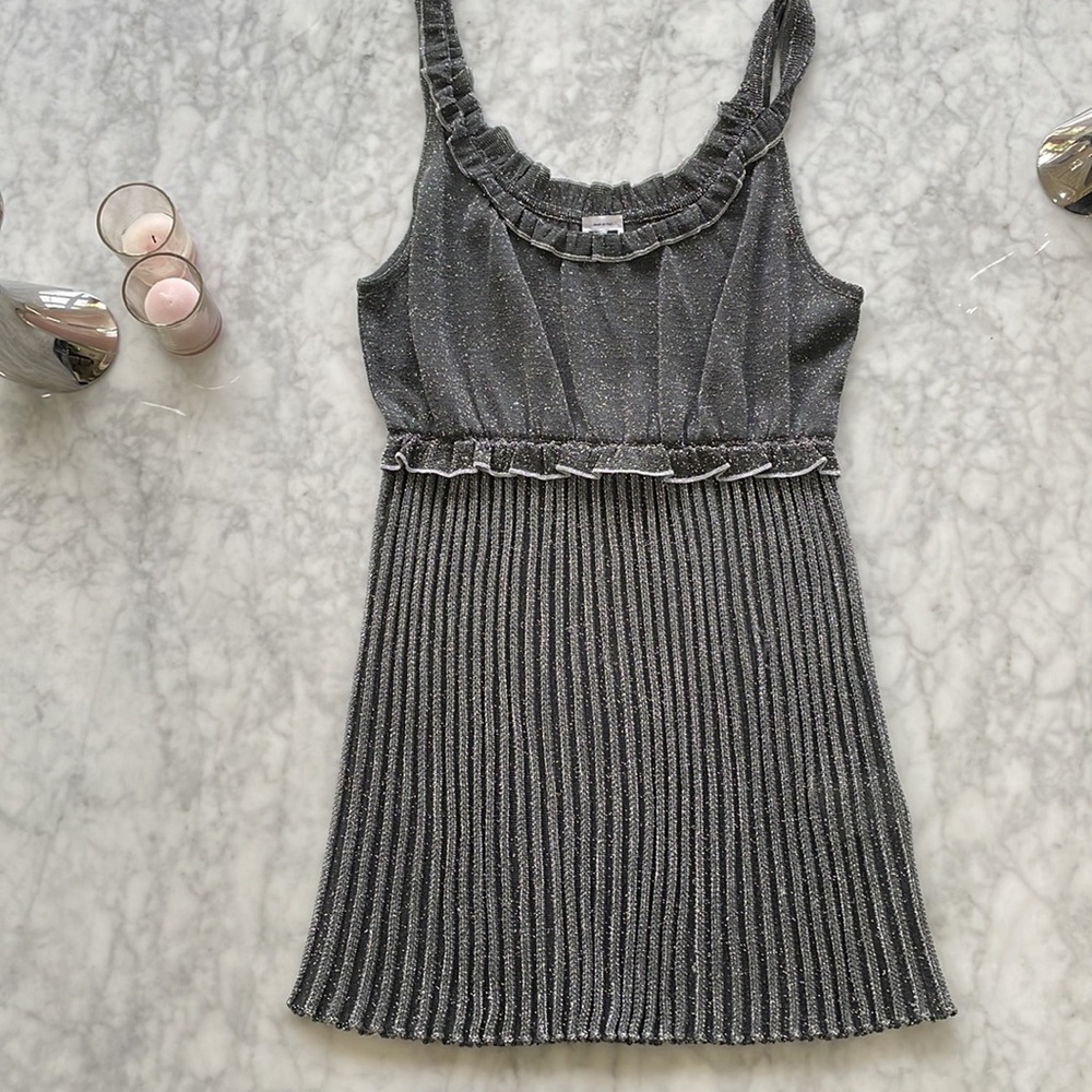 M MISSONI back and silver metallic Tunic